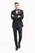 Mens Tiglio Black Tuxedo – Classic Formal Dinner Suit for Wedding, Prom and Black Tie Events