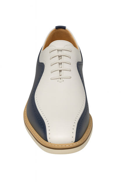 Carrucci Stylish Two-Tone Brogue Oxford
