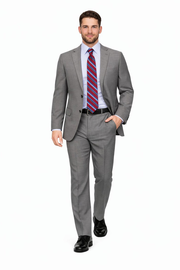 Tiglio Wool Double-Breasted Suit – Premium Tailored Formal Suit Modern Fit