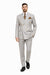 Mens Double Breasted Blazer - Wool Light Grey Sport Coat With Gold Buttons