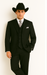 Classic Long Solid Black Fashion Suits
