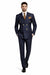 Mens Double Breasted Blazer - Wool Navy Blue Sport Coat With Gold Buttons