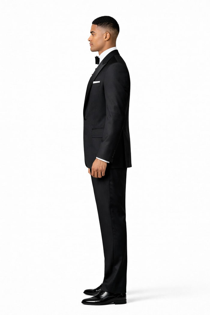Men'S 2 Buttons Tuxedo 2 Buttons Tuxedo Jacket + Pants Satin - Image 3