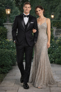 2 Button Super 120'S Wool Tuxedo Jacket + Pants - Image 8