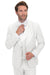 Italian Wool 3-Piece Modern Fit White Tuxedo