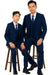 Father and Son Suits -  Cobalt Blue Boys Suit Perry Ellis Vested Boy's Wedding Suit in Cobalt Blue
