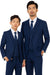 Father and Son Suits -  Cobalt Blue Boys Suit Perry Ellis Vested Boy's Wedding Suit in Cobalt Blue