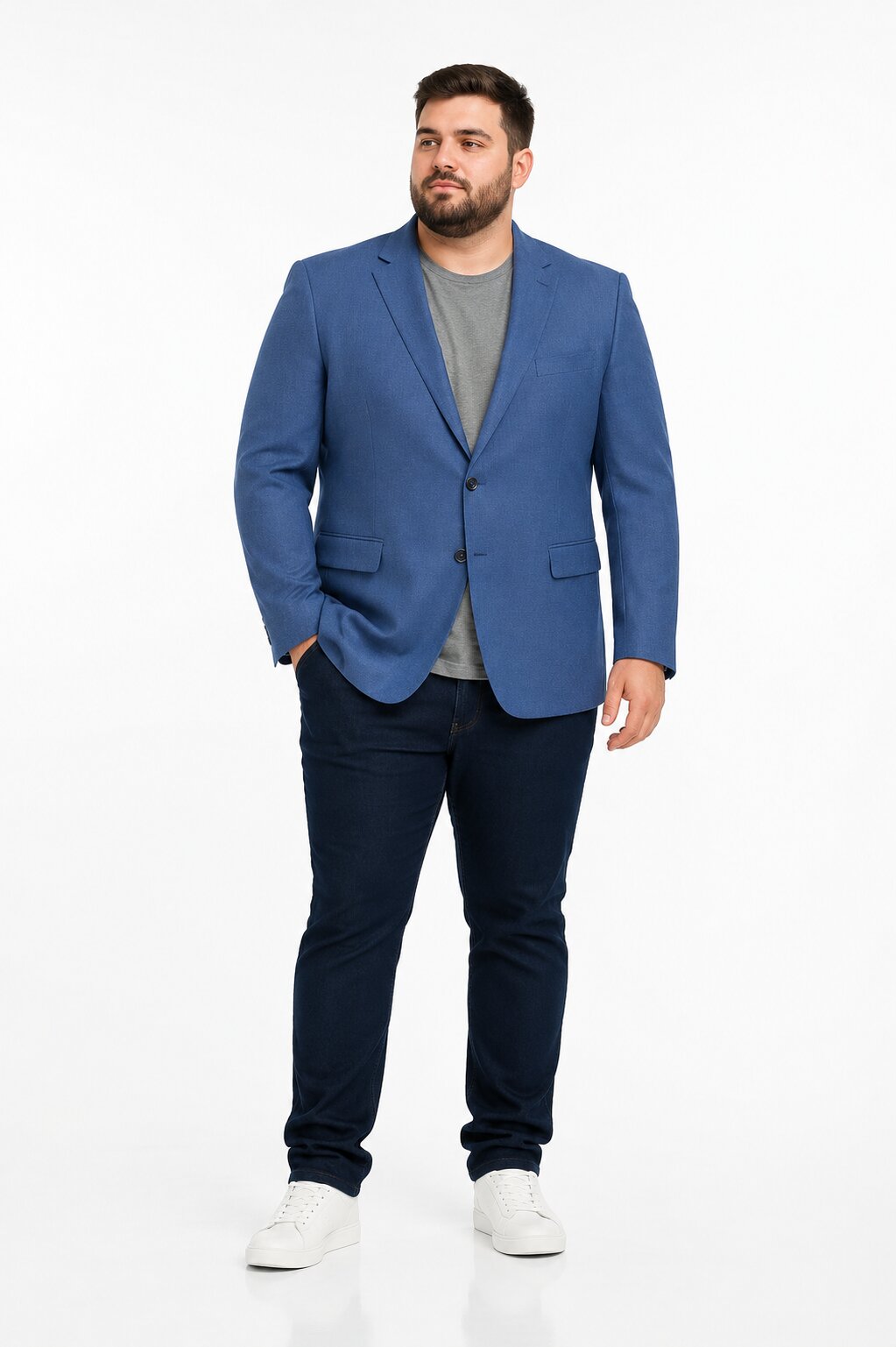Zacchi Terri 73911 Mens Cobalt Blue Blazer – Slim Fit Stylish Formal & Party Wear Jacket