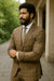 Wool Suit - Italian Made Business Suit by Statement Men's 3 Piece 100% Wool Modern Fit Suit - Sharp Plaid Pattern