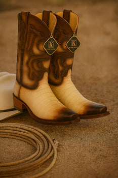 King Exotic Men's Caiman Belly Snip Toe Boots - Image 23