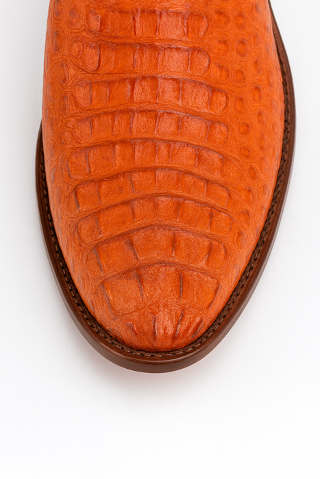 Mens King Exotic Caiman Hornback Cowboy Boots Cognac (4980203)