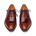 Mens Mezlan Getty Ostrich Wingtip Dress Shoe in Cognac