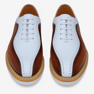 Stylish Two-Tone Brogue Oxford