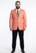 Mens Suit Blazer Jacket Two Button Stretch Sports Coats Classic Fit Living Coral