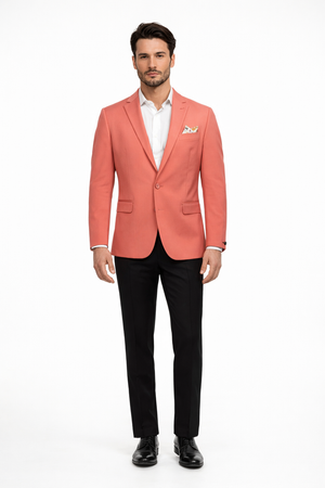 Coral Slim Fit Sport Coat
