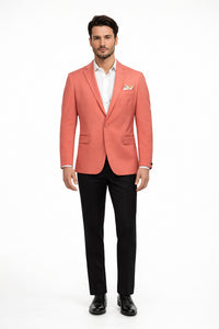Coral Slim Fit Sport Coat