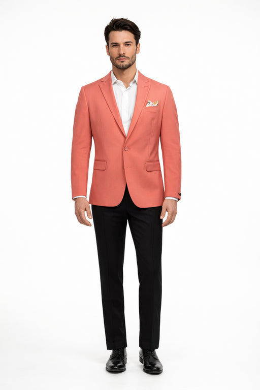 Coral Slim Fit Sport Coat