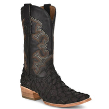 Corral Black Pirarucu Fish Cowboy Boots