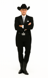 Country Tuxedos For Weddings Mens Black Traje Vaquero Suit & Tuxedo