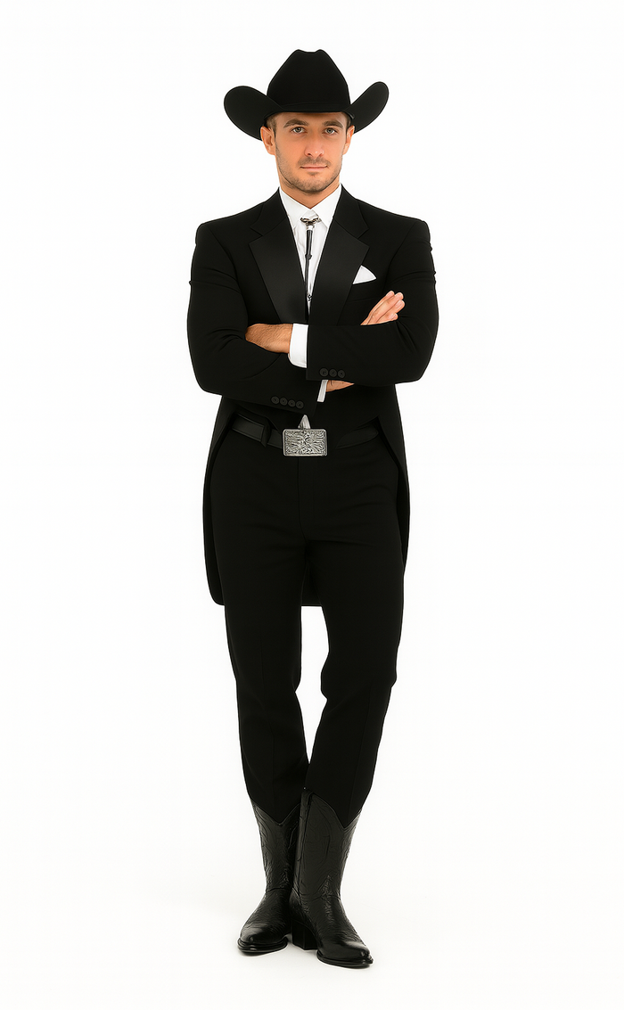 Country Tuxedos For Weddings Mens Black Traje Vaquero Suit & Tuxedo