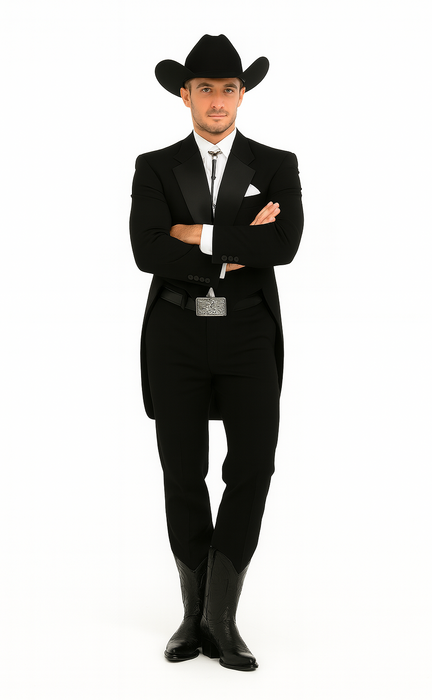 Country Tuxedos For Weddings Mens Black Traje Vaquero Suit & Tuxedo