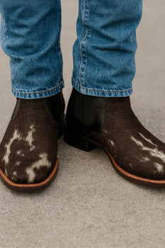 Cowhide Short Cowboy Boots by Hooch Boots - Image 6