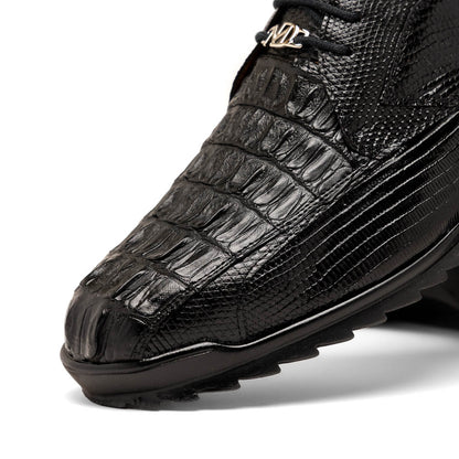 Marco_Di_Milano Crater Black: Luxury Leather Dress Shoe