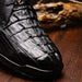 Marco Di Milano Crater Black: Luxury Leather Dress Shoe