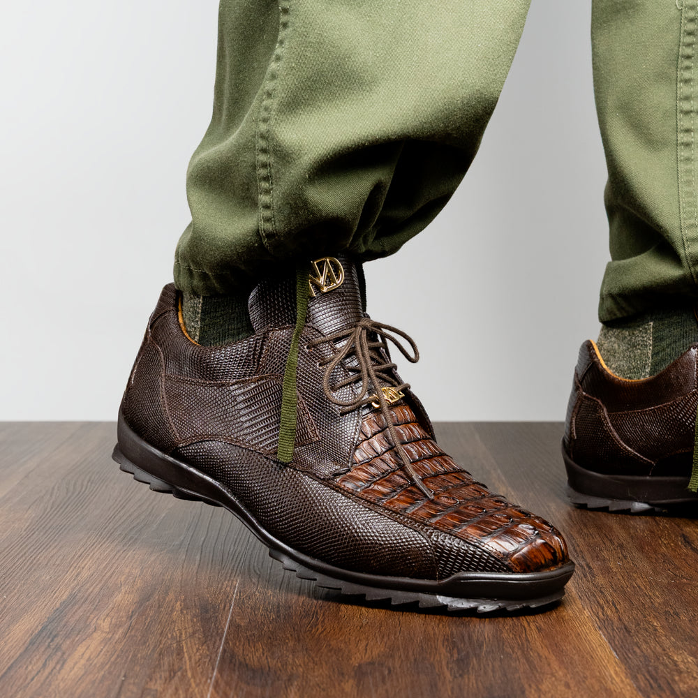 Marco_Di_Milano: Crater Brown Luxury Leather Shoes