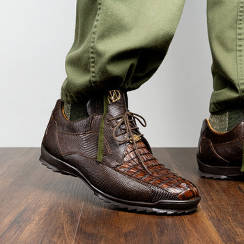 Marco_Di_Milano: Crater Brown Luxury Leather Shoes
