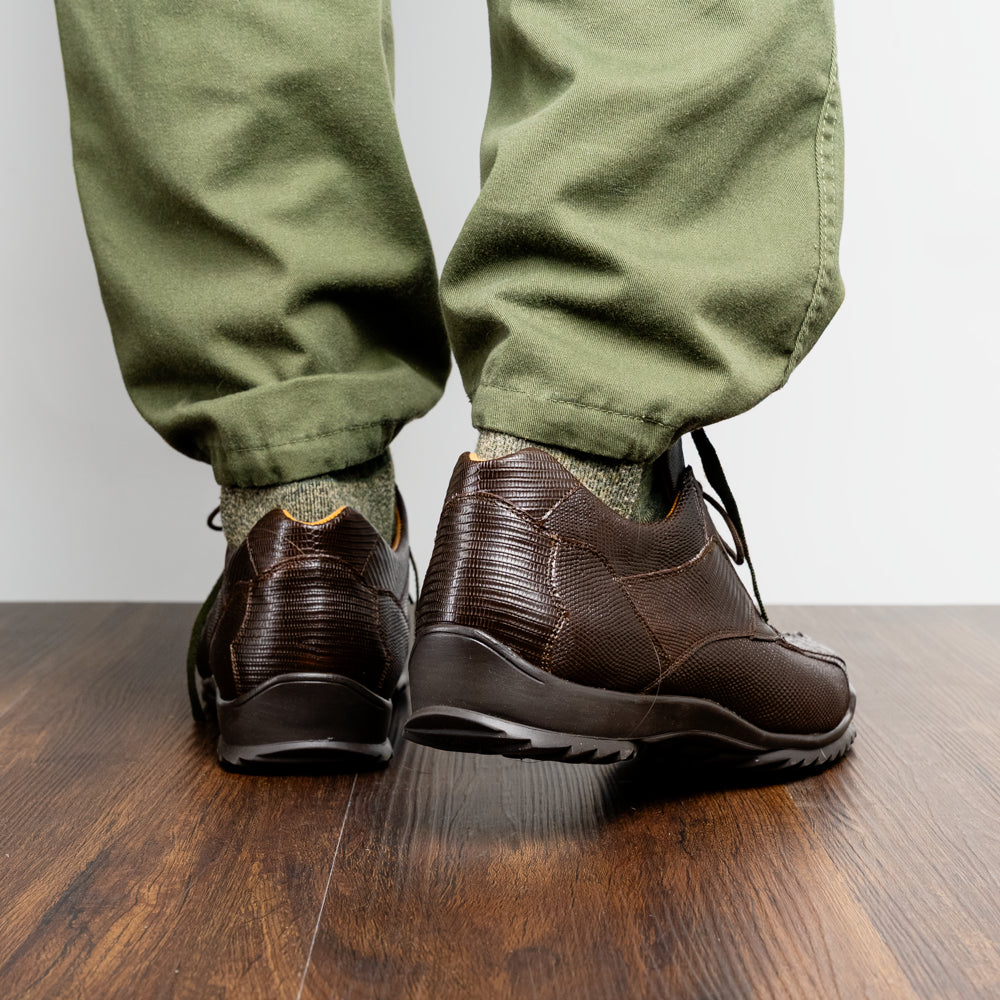 Marco_Di_Milano: Crater Brown Luxury Leather Shoes