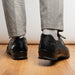 Marco Di Milano Crater Black: Luxury Leather Dress Shoe
