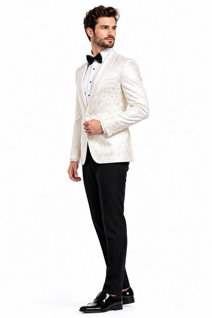 Alberto Nardoni Brand Men's Cheap Priced Designer Fashion Dress Casual Blazer On Sale Cream ~ ivory ~ Off White Blazer Dinner Jacket Tuxedo Looking! Sport coat