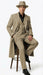 Men’s 1920s Beige Zoot Suit – Long Mafia Gangster Three-Piece Suit in Tan Khaki Color 40 inch Zuit Pachuco Suit