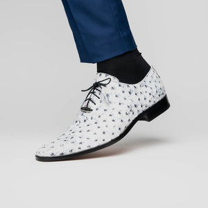 Marco Di Milano Criss Newspaper Leather Loafers