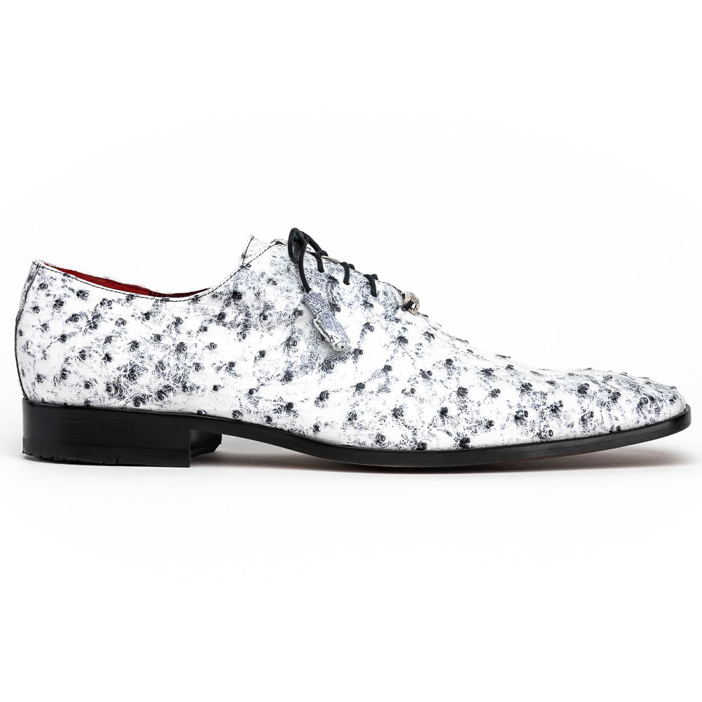 Marco Di Milano Criss Newspaper Ostrich Quill Dress Shoe Oxfords — MensUSA