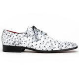Marco Di Milano Criss Ostrich Quill Dress Oxfords Newspaper