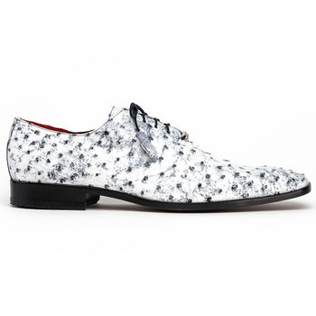 Marco Di Milano Criss Ostrich Quill Dress Oxfords Newspaper
