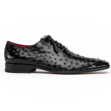 Marco Di Milano Criss Black Ostrich Quill Dress Shoe Oxfords