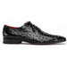 Marco Di Milano Criss Black Ostrich Quill Dress Shoe Oxfords