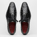 Marco Di Milano Criss Black Ostrich Quill Dress Shoe Oxfords