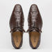 Marco Di Milano Criss Brown Ostrich Quill Dress Shoe Oxfords