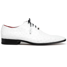 Marco Di Milano Criss White Ostrich Quill Dress Shoe Oxfords