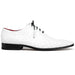 Marco Di Milano Criss White Ostrich Quill Dress Shoe Oxfords