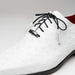 Marco Di Milano Criss White Ostrich Quill Dress Shoe Oxfords
