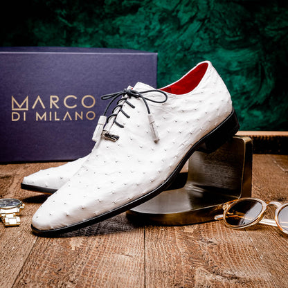 Marco Di Milano Criss White Leather Luxury Shoe