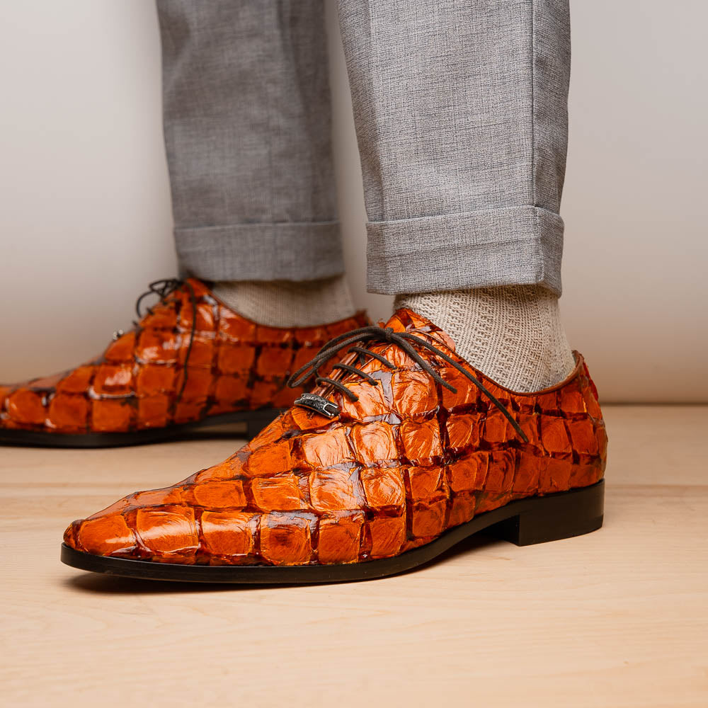 Marco Di Milano Olivieri Brandy Leather Dress Shoe