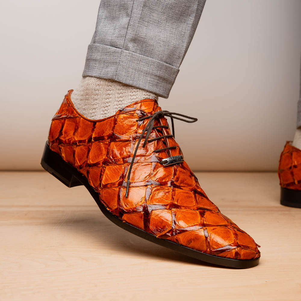 Marco Di Milano Olivieri Brandy Leather Dress Shoe