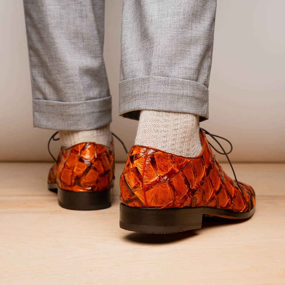 Marco Di Milano Olivieri Brandy Leather Dress Shoe
