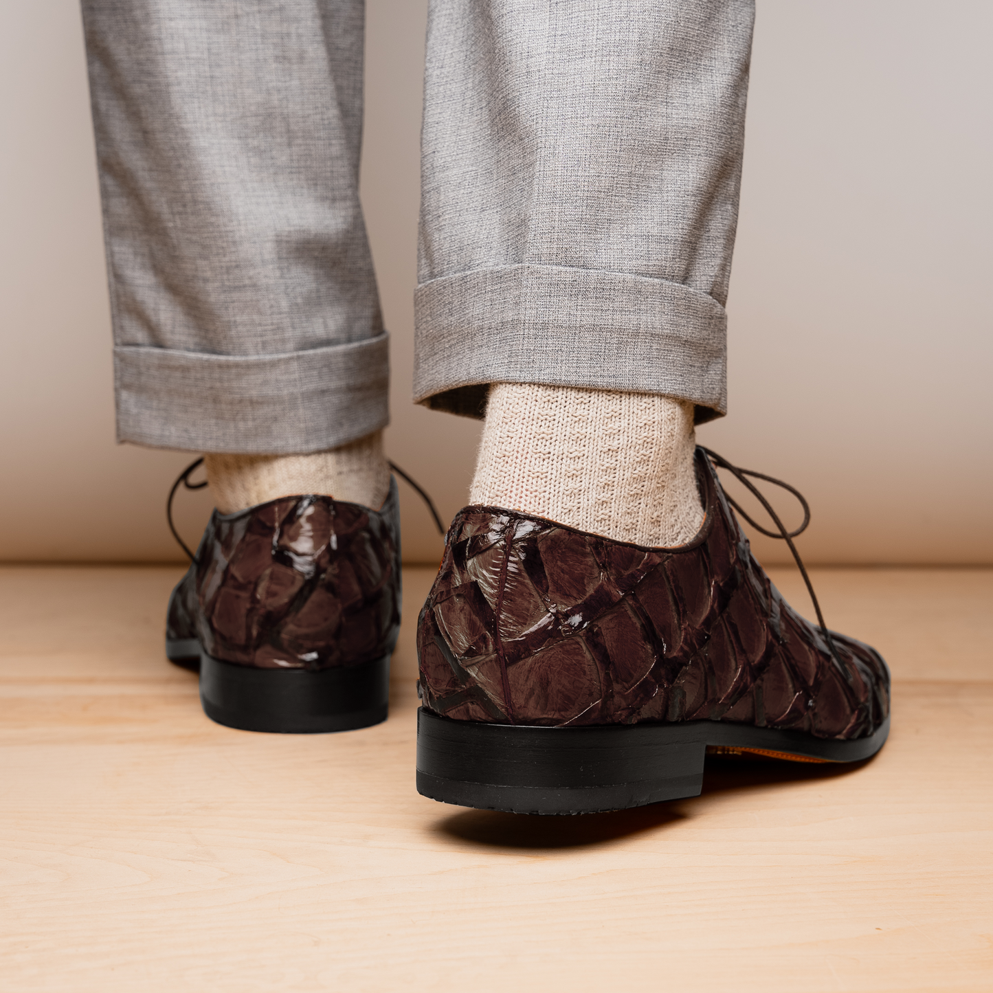 Marco Di Milano Olivieri Brown Leather Dress Shoe